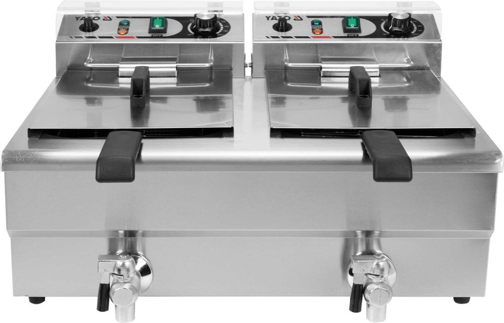 Frytkownica z zaworem spustowym  2X12L