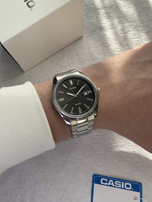Годинник Casio MTP-1302 steel black з Упакуванням