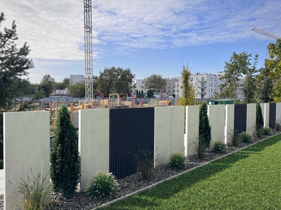 ogrodzenie betonowe elka betonowa mur betonowy przęsła grzebieniowe