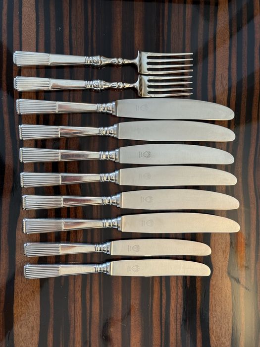 Peças Faqueiro Prata Topázio Caninhas