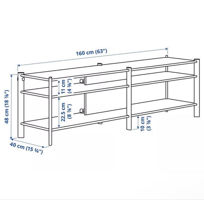 Szafka pod TV IKEA Jattesta