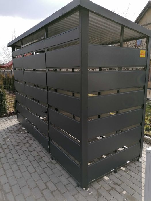 Wiata śmietnikowa 3x2 ZŁOTY DĄB