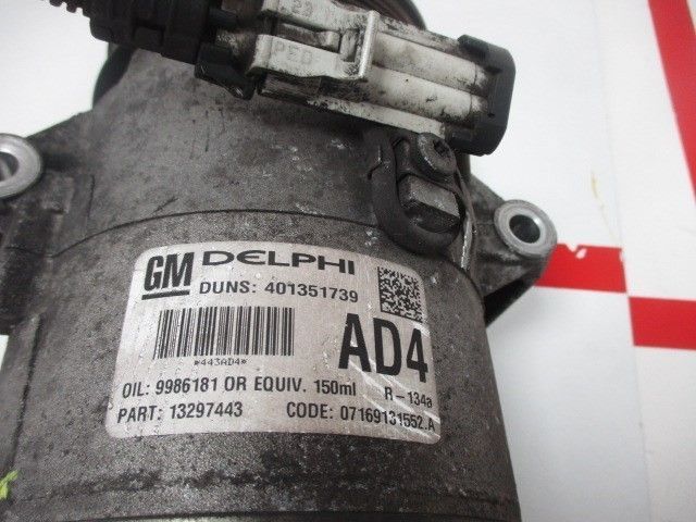 COMPRESSOR AR CONDICIONADO OPEL ASTRA H BREAK FAMILIAR 2009 -13297443
