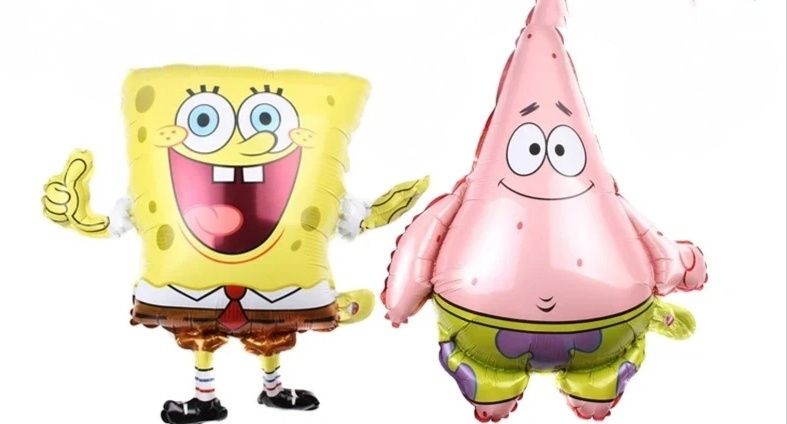 Набір 2 шт! Губка Боб Патрік повітряні кульки