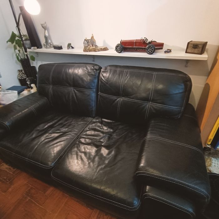 Sofá em pele , Genuína