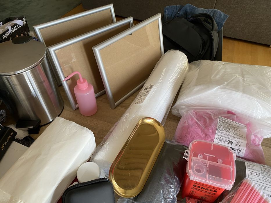 Lote de material para maquilhagem permanente