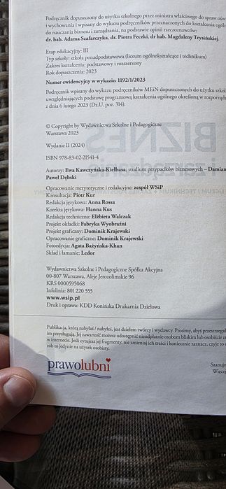 Podręcznik Biznes i zarządzanie 1