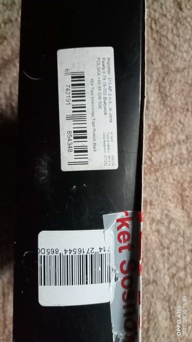 Taśma do kinesiotapingu Rea Tape 5 cm x 5 m żółcie