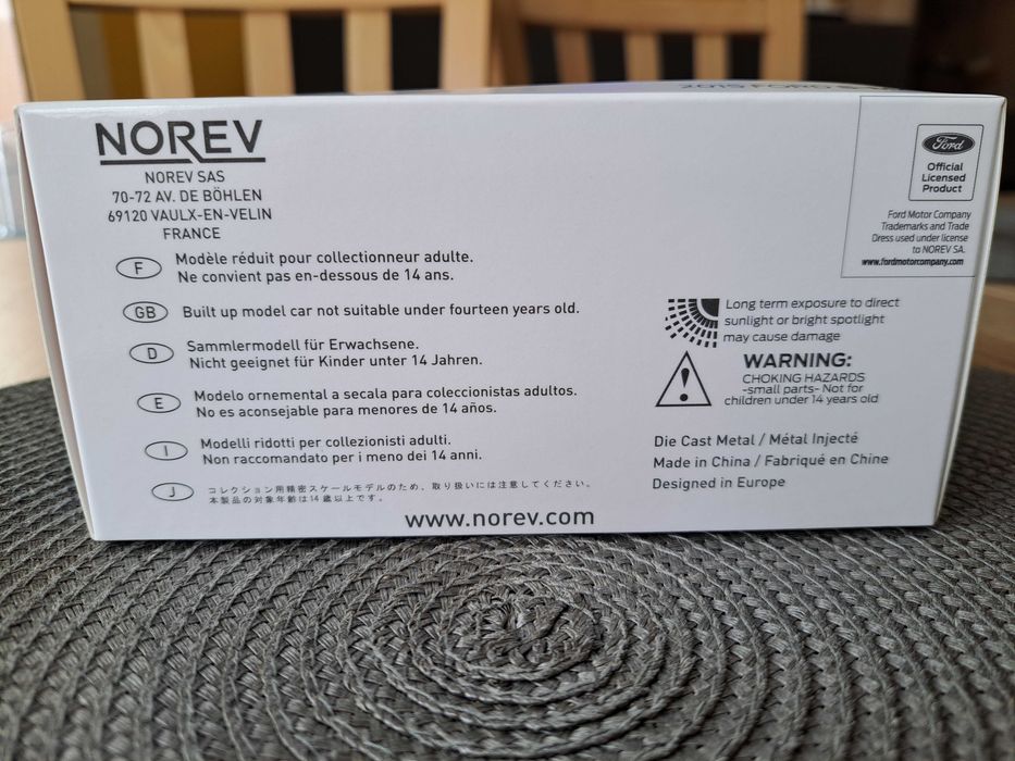 Ford S-Max mk2 srebrny Norev 1:43