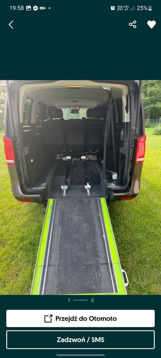 Taxi senior przewóz osób niepełnosprawnych transport 7osobowy VIP