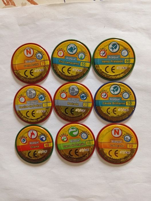 Tazos Pokémon Metálicos Originais
