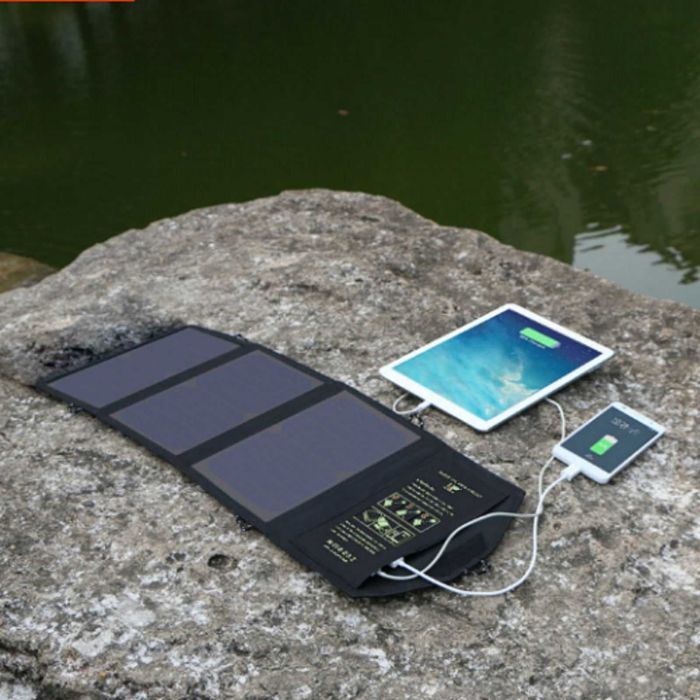 Солнечная Зарядка Батарея Панель Allpowers 21w 5V Проверено Работает!