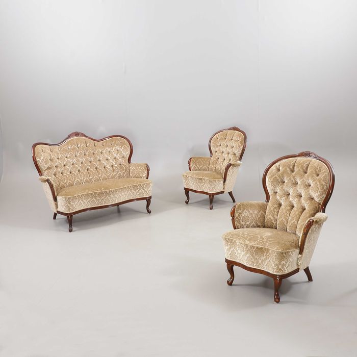 Antyk Sofa rokoko 2 osobowa plus 2 fotele