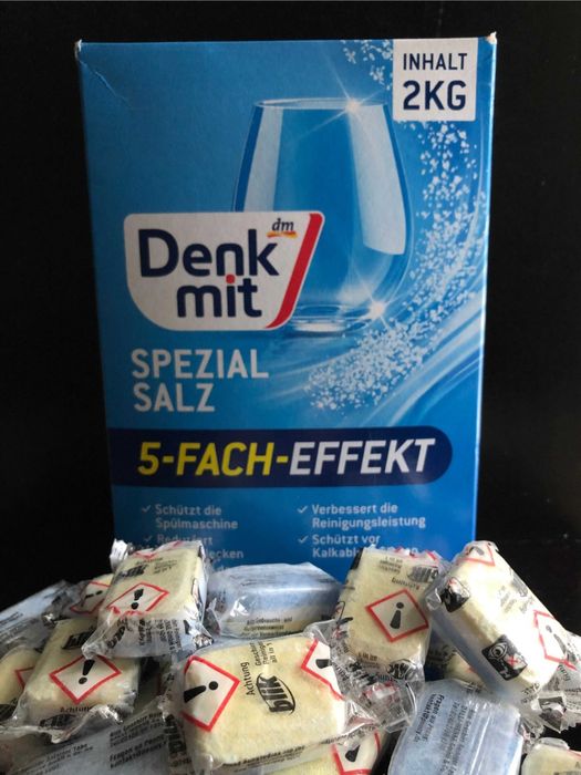 Акція!Таблетки для посудом.машин 300шт+сіль або ополікувач в подарунок