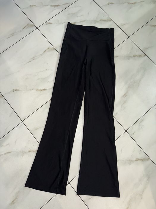 Женские черные плотные утягивающие спортивные штаны S (40-42) M (44-46