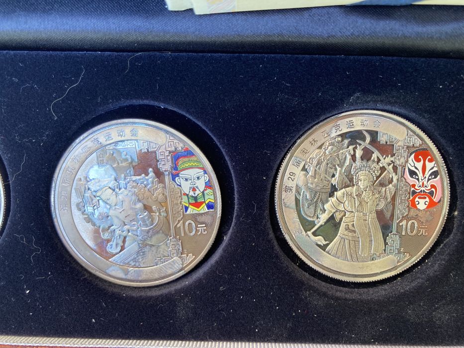 Moedas de Prata Jogos Olímpicos Beijing 2008