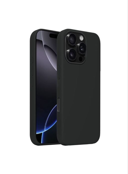 Чохол на айфон 15 про / iphone 15 pro / чорний силікон