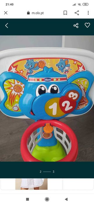 Jogo chicco basquetebol