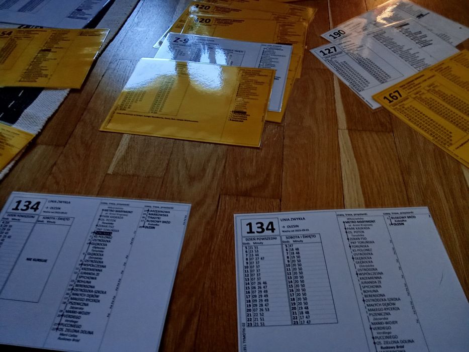 Rozkłady lini autobusowych ZTM