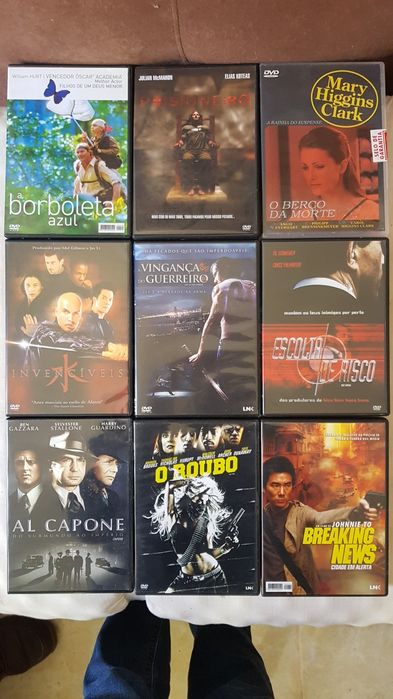 DVDs diversos (ação, drama, terror)