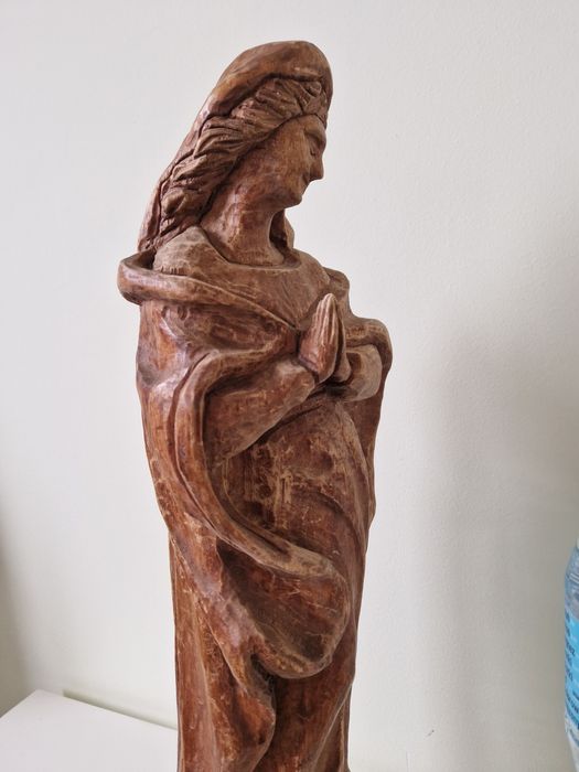 Figura Matki Boskiej – rzeźba drewniana 51 cm – Hiszpania