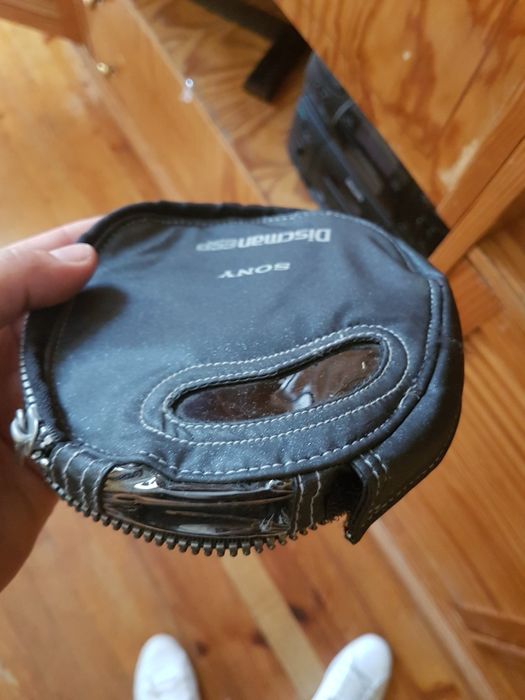 Bolsa de protecao e transporte de leitor de CDs e CDs Sony DiscmanESP