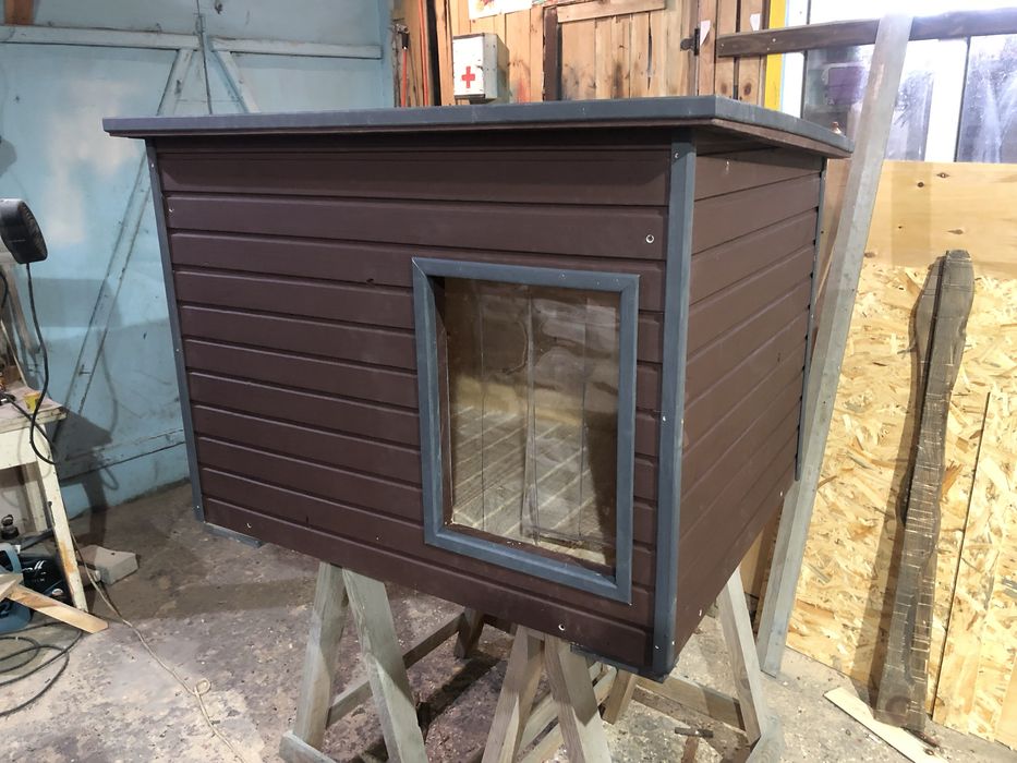 Утеплена будка для собаки 120х90х90