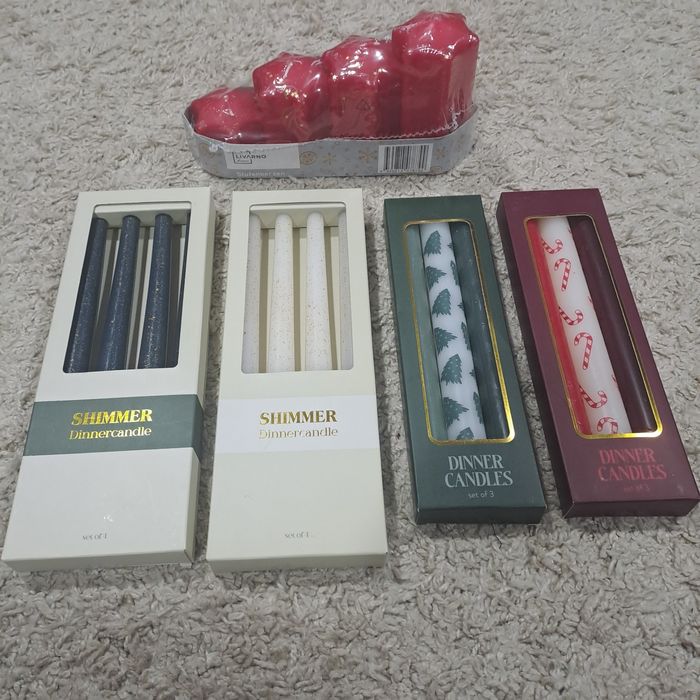 Свічки воскові новорічні Livarno Німеччина лед ялинка