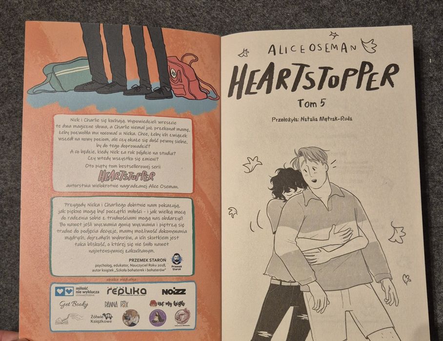 Komiks Heartstopper Tom 5  Alice Oseman