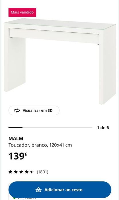 Toucador ou móvel para entrada
