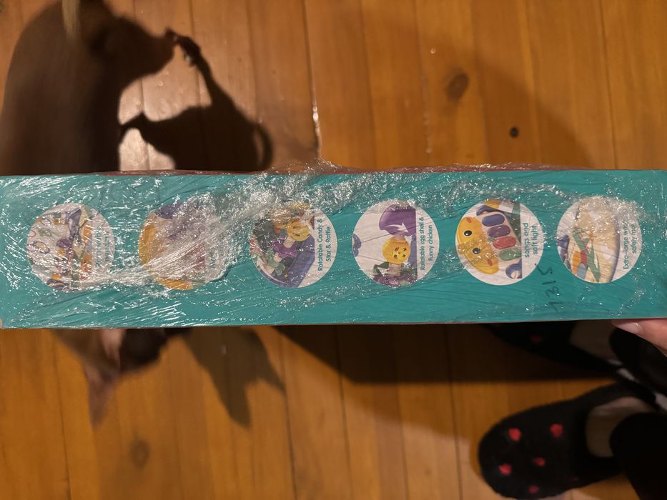 дитячий розвиваючий ігровий килимок з піаніно та підвісними іграшками