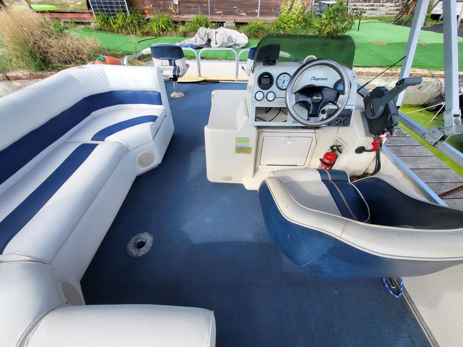 Katamaran Premier + Yamaha 50KM - platforma pływająca łódź motorowa  hauseboat motorówka