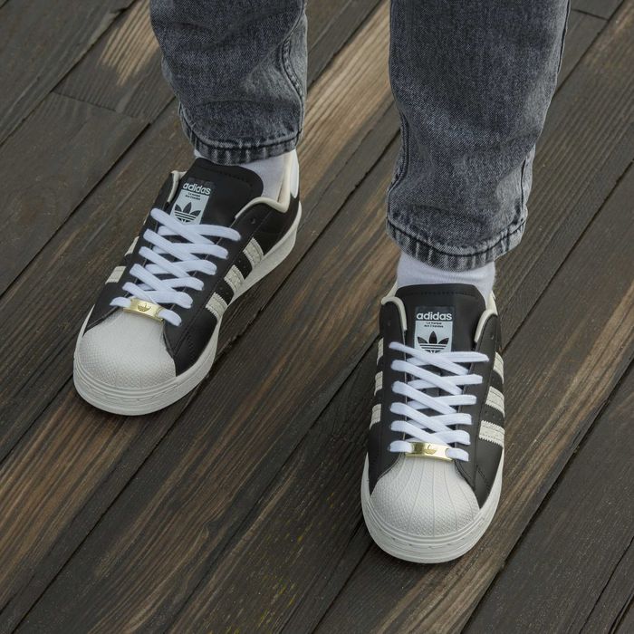 Кросівки Adidas Superstar Core Black Cream White premium