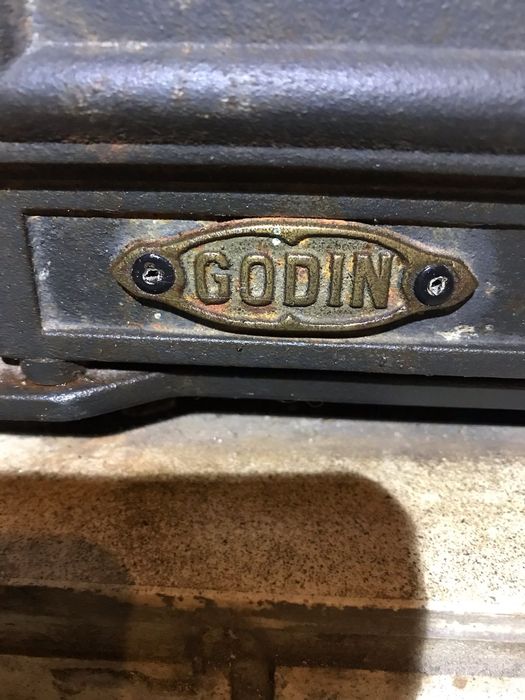 Камінна топка преміум, Франція Godin 12 кВт, з димоходом сендвіч нерж