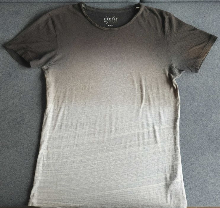 Szaro-czarny T-shirt Esprit