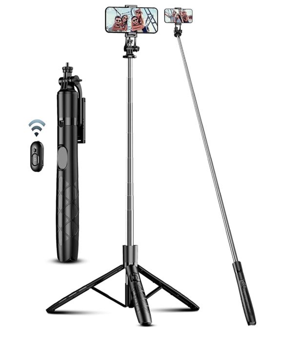 Selfie stick 180cm statyw do telefonu pilot Bluetooth 360 stopni