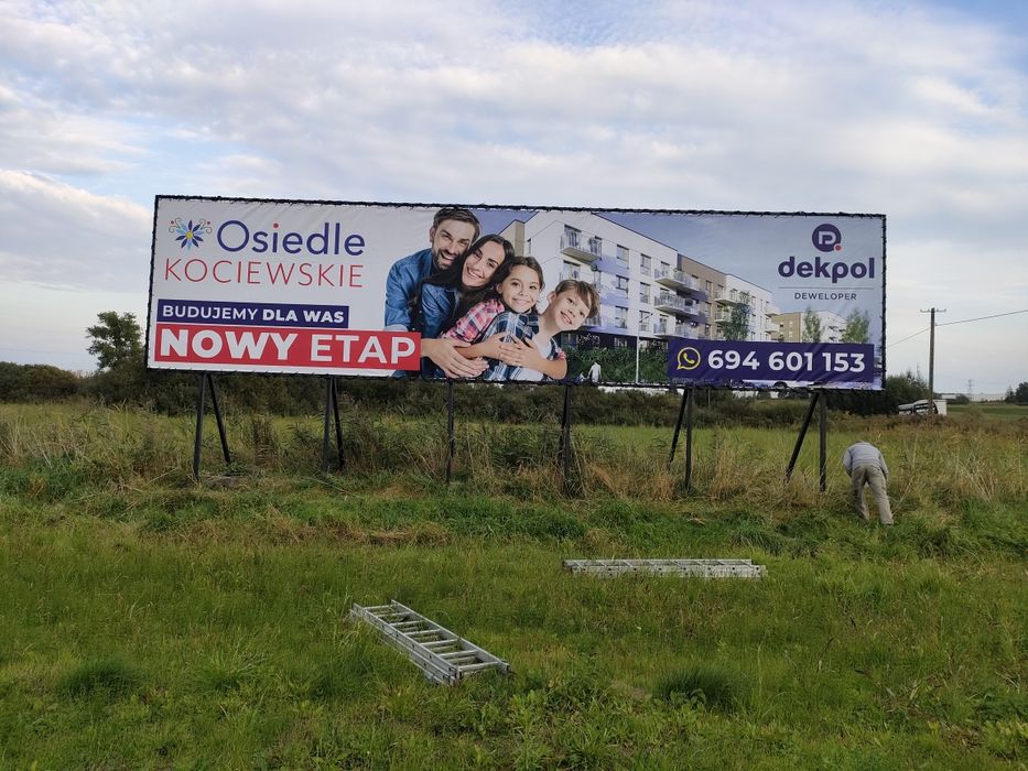 Wynajem billboardów, powierzchni reklamowych Całe POMORZE