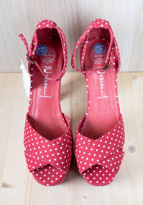 Nowe buty na platformie Jeffrey Campbell czerwone pin-up rozmiar 40