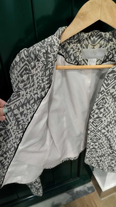 Blazer preto e branco