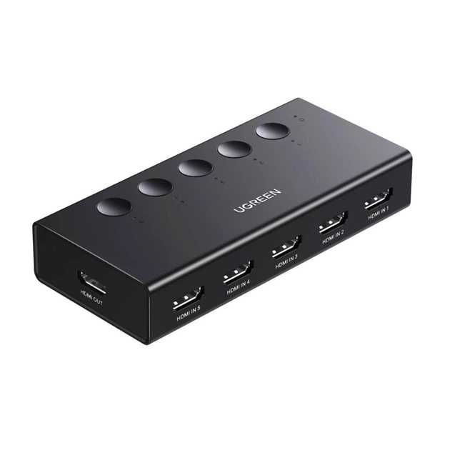 HDMI-Спліттер UGREEN 5 In 1 Out HDMI Switch 4k