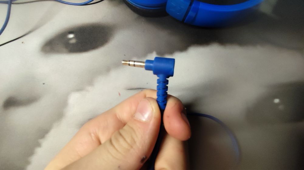 Накладные наушники Philips (синие, проводные)