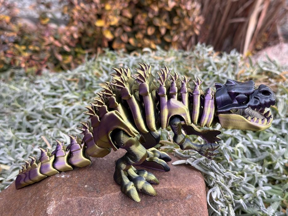 Godzilla 3D – szkielet tytana, ruchoma figurka 3D z otwieraną paszczą