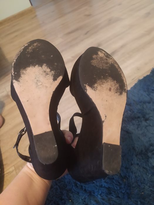 Sandały na koturnie buty letnie pantofle 38