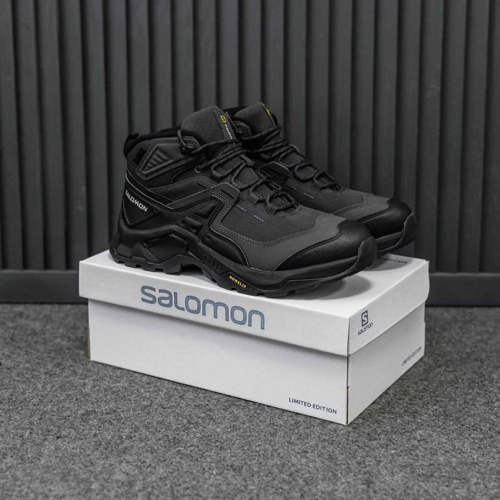 Кросівки зимові Salomon High Gore-Tex Black premium