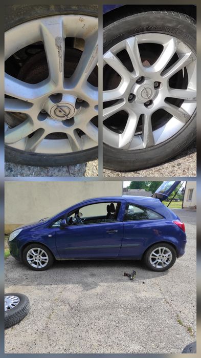 Alufelgi 16 4x100  opel corsa opony 195/55 r16 22r