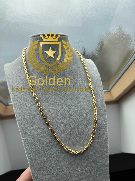 CARTIER Pozłacany Łańcuch z wybitą próbą 750 Królewski Złoto Kajdan