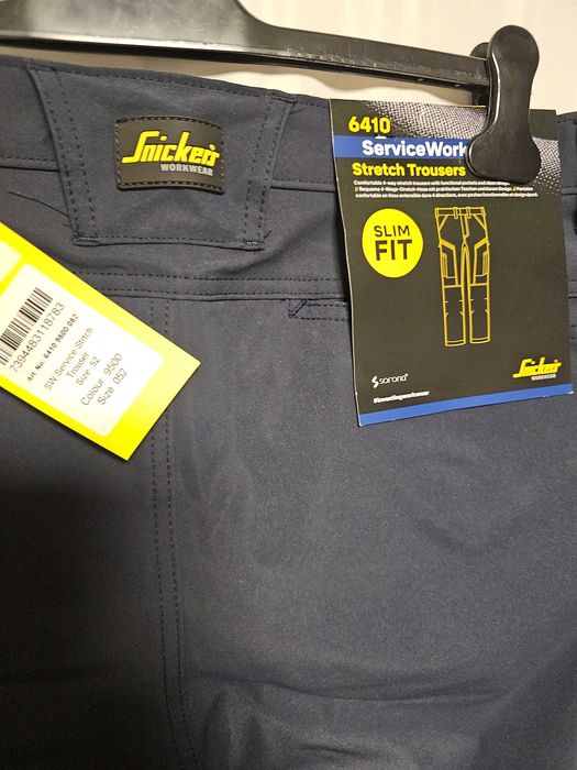 Spodnie robocze serwisowe Snickers 6410 r.52  Slim Elastyczne