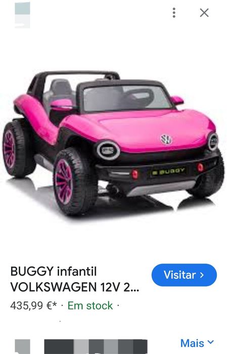 Criança buggy volkwagen 12v