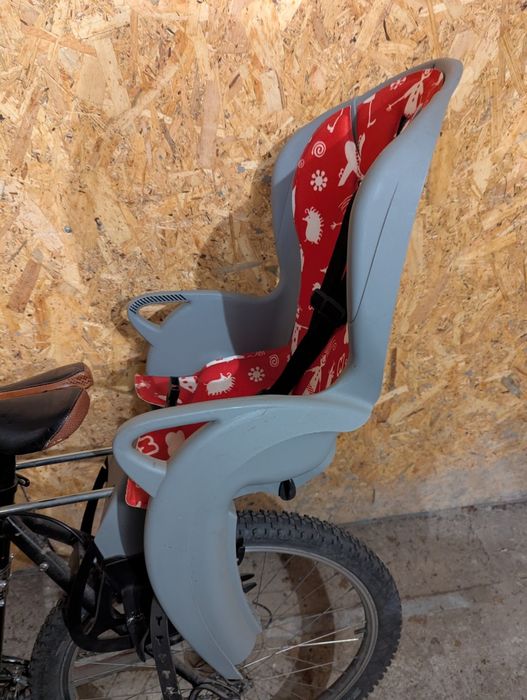 Велокрісло дитяче Hamax Kiss safety package на раму + шолом червоний