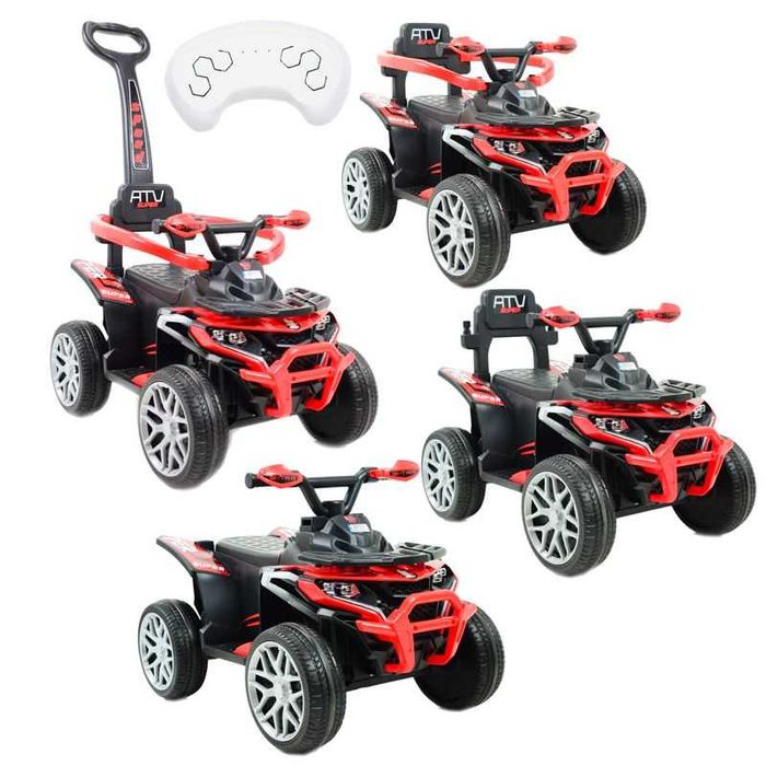 Quad, Jeździk dla dzieci na akumulator, Pojazd 5 w 1 Pilot koła eva!